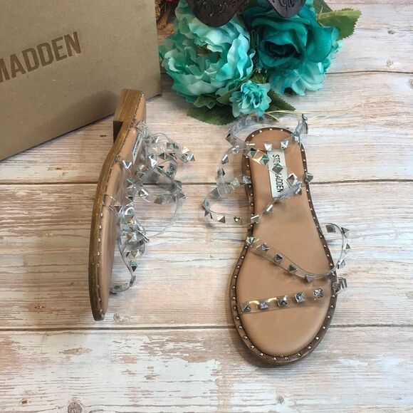 Steve Madden Shoes - Steve Madden Clear Travel Gladiator Sandal